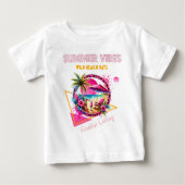 Zomer Vibes, Roze Luipaard Ontwerp voor Stranddage (Voorkant)