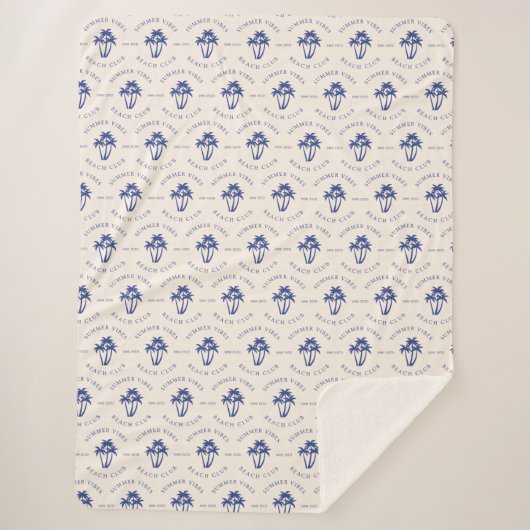 Zomer Vibes Sherpa Deken (Voorkant)