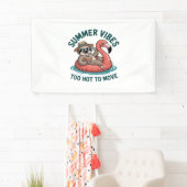 Zomer Vibes Sloth Funny Lazy Float Spandoek (Insitu)