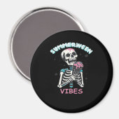 Zomer Vibes Spooky Summer Pumpkin Classic Magneet (Voorkant / Achterkant)