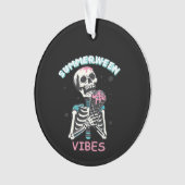 Zomer Vibes Spooky Summer Pumpkin Classic Ornament (voorkant)
