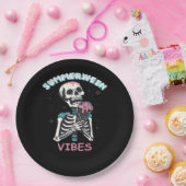 Zomer Vibes Spooky Summer Pumpkin Classic Papieren Bordje (Feest)