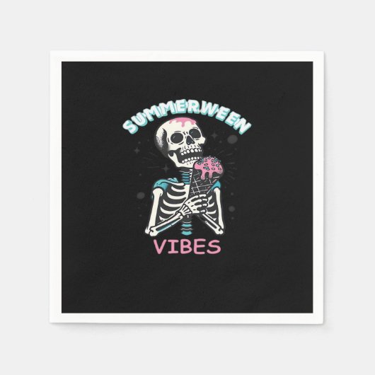 Zomer Vibes Spooky Summer Pumpkin Classic Servet (Voorkant)