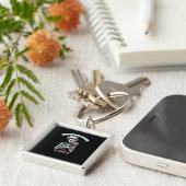 Zomer Vibes Spooky Summer Pumpkin Classic Sleutelhanger (Zijkant)