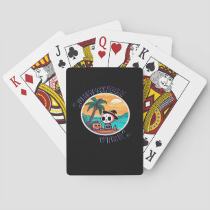 Zomer Vibes Spooky Zomer Pompoen Grappig Pokerkaarten