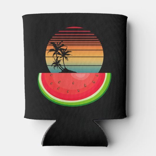 Zomer Vibes Sunset Watermelon Blikjeskoeler (Achterkant)