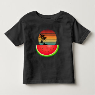 Zomer Vibes Sunset Watermelon Kinder Shirts