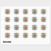 Zomer Vibes- Surfer Ronde Sticker (Vel)