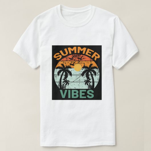 "Zomer vibes" T-shirt (Design voorkant)