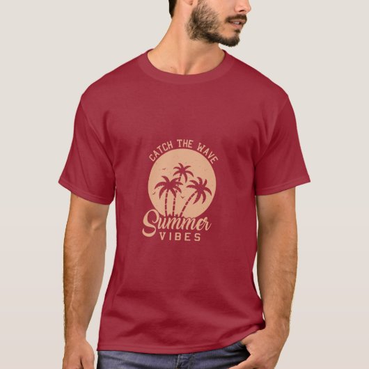 Zomer vibes T-shirt ontwerp (Voorkant)