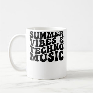 Zomer Vibes Techno Muziek Edm Rave Strand Koffiemok