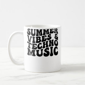 Zomer Vibes Techno Muziek Edm Rave Strand Koffiemok