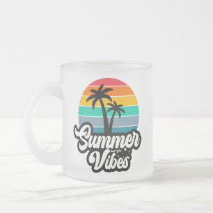 Zomer Vibes Tropical Lake Scene-32922 Matglas Koffiemok
