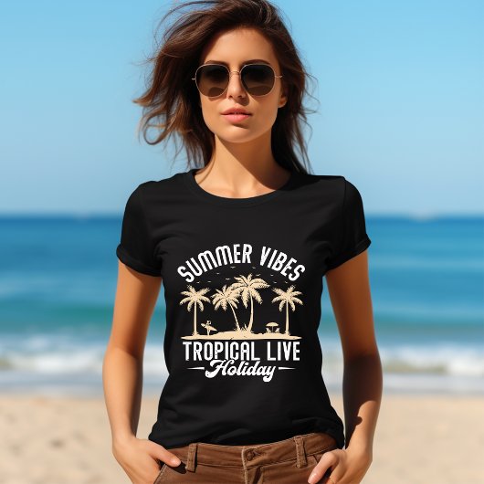 Zomer Vibes: Tropisch Live Vakantie T-shirt