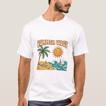 Zomer Vibes Tropische Zonsondergang Palmboom Grafi