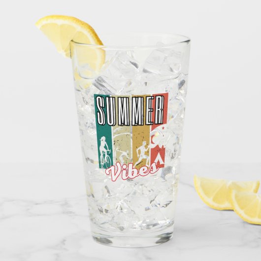 Zomer Vibes.w Glas (Voorkant ijs)