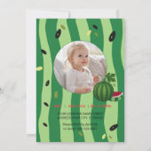 Zomer Vibes Watermeloen Feest Uitnodiging (Achterkant)