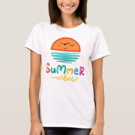 Zomer Vibes Zon En Zee Vrouwen T-shirt