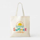 Zomer Vibes Zon En Zee Vrouwen Tote Bag (Achterkant)