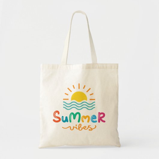Zomer Vibes Zon En Zee Vrouwen Tote Bag (Voorkant)