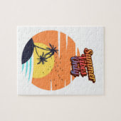 Zomer vibes zonsondergang. legpuzzel (Horizontaal)