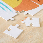 Zomer vibes zonsondergang. legpuzzel (Zijkant)