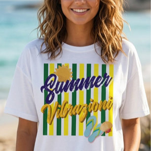 Zomer Vibrazioni T-Shirt Italië Reis Tshirt