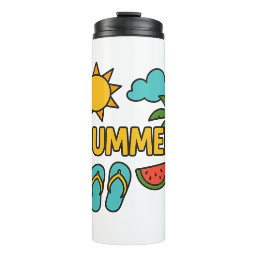 Zomer vibz thermosbeker (Voorkant)