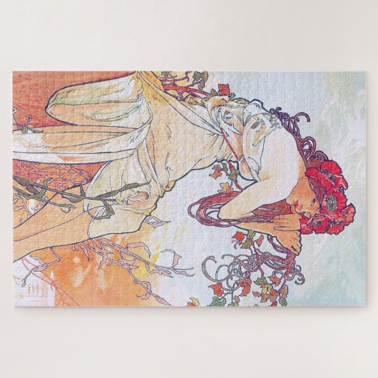 Zomer (vier seizoenen), Alphonse Mucha Legpuzzel (Horizontaal)