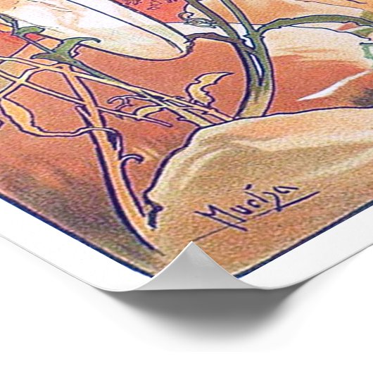 Zomer (vier seizoenen), Alphonse Mucha Poster (Hoek)