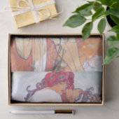 Zomer (vier seizoenen), Alphonse Mucha Tissuepapier (Geschenk)