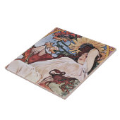 Zomer (vier seizoenen), Mucha Tegeltje (Zijkant)