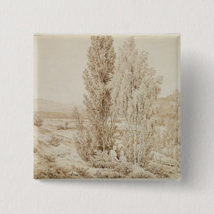 zomer vierkante button 5,1 cm
