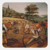 zomer vierkante sticker (Voorkant)