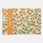 Zomer Vintage Sinaasappels Boho Fruit Persoonlijk Theedoek (Horizontaal)