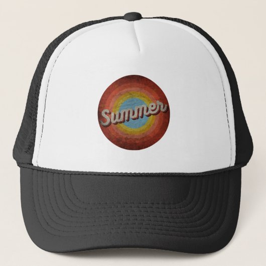 ZOMER VINTAGE TRUCKER HOED PET (Voorkant)