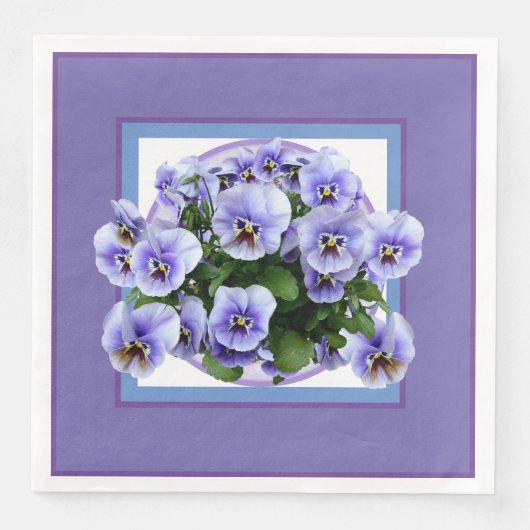 Zomer Viooltje Servet (Voorkant)