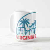 Zomer virginia beach- virginia  koffiemok (Voorkant links)