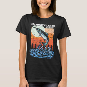 Zomer Vissen Retro Zonsondergang Californië Mammoe T-shirt