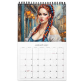 Zomer Vlechten Fantasy Moderne Kunst Kalender (Jan 2027)