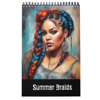 Zomer Vlechten Fantasy Moderne Kunst Kalender