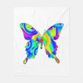 Zomer Vlinder Fleece Deken (Voorkant)