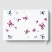 Zomer Vlinder in Geheugen Foto Gastenboek (Achterkant)