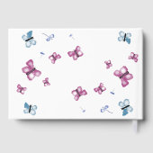 Zomer vlinder in het geheugen gastenboek (Achterkant)