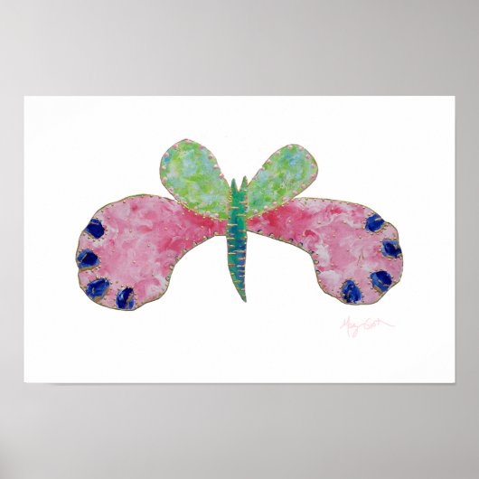 Zomer Vlinder Print (Voorkant)
