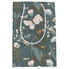 Zomer Vlinders en Wildbloemen Medium Cadeauzakje