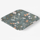 Zomer Vlinders en Wildbloemen Papieren Bordje (Gebogen)