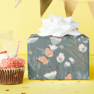 Zomer Vlinders en Wilde Bloemen Cadeaupapier