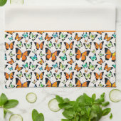 Zomer vlinders keukendoek theedoek (Gevouwen)