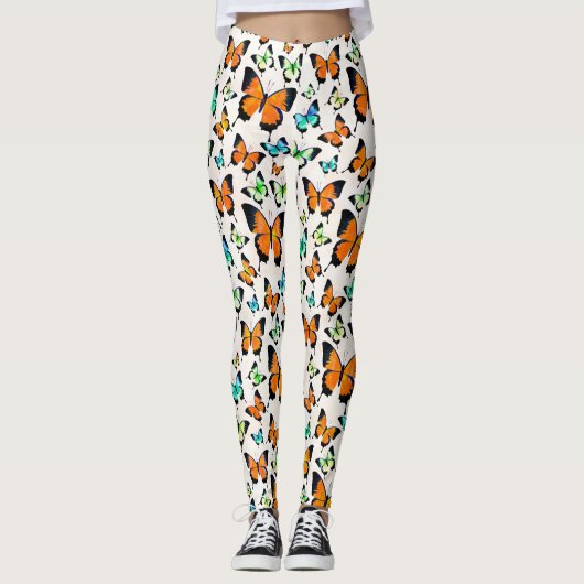 Zomer vlinders  leggings (Voorkant)